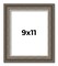 Photo Size Weathered Black Picture Frame - UV Acrylic, Foam Board Backing, Hanging Hardware